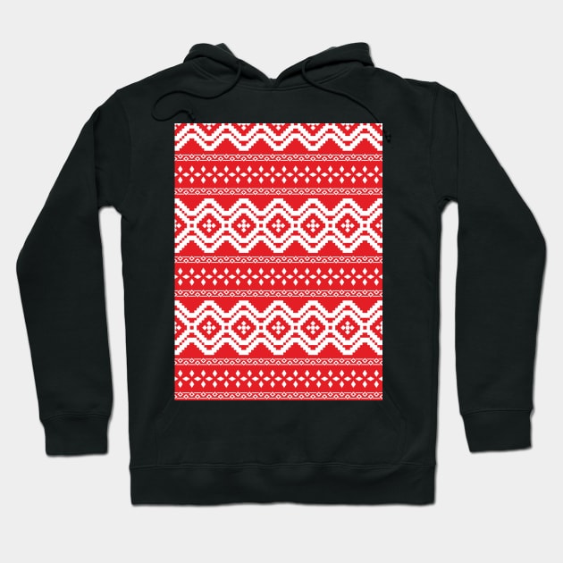 Sweater print,Geometric Christmas background Hoodie by ilhnklv